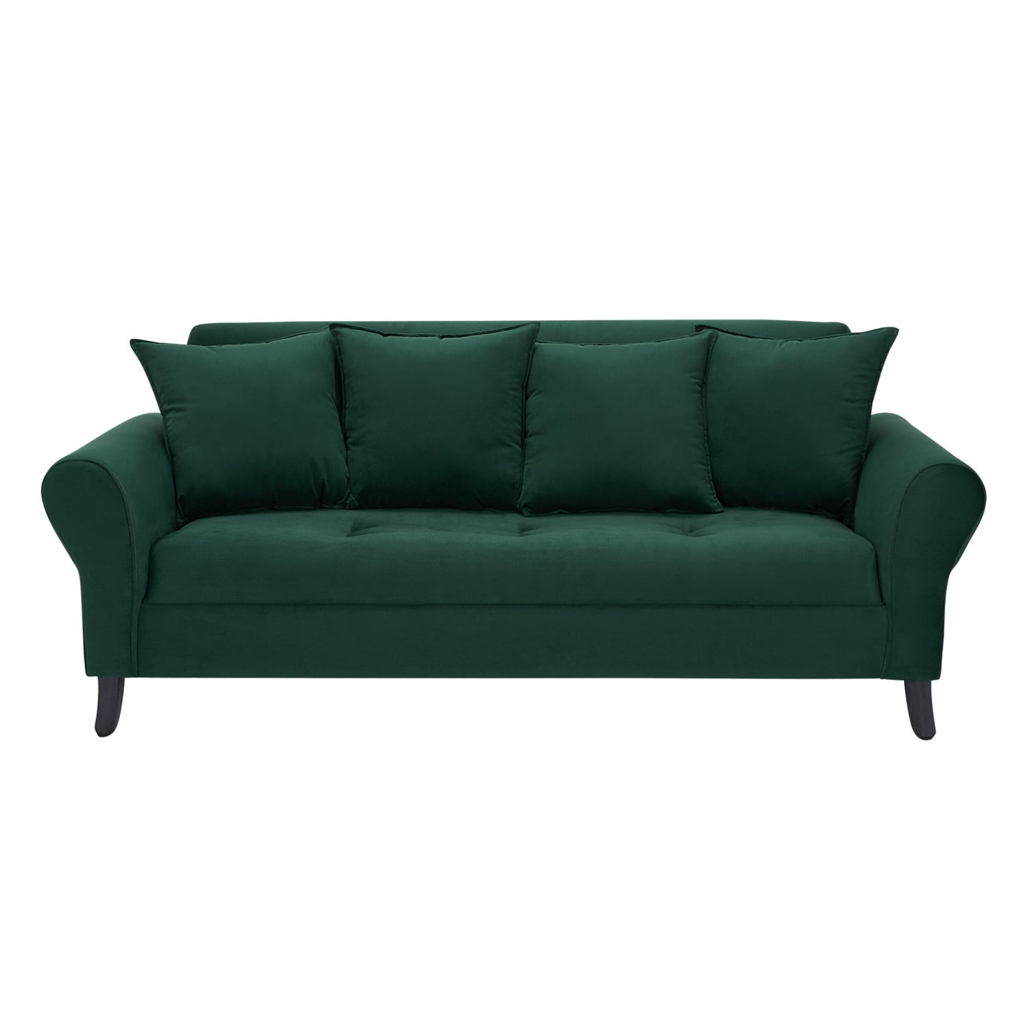 Bodevir - Sofa Lua 3c Felpa 20 Verde Botella