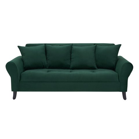 Bodevir - Sofa Lua 3C Felpa 20 Verde Botella