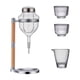 thumbnail image 3 of Conjunto de dispensadores de sake dispensadores claros escalofriante servidor refrigerado de sake fría con tazas de sake para una fiesta en la casa Argén, 3 of 5