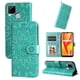 thumbnail image 2 of Funda tipo cartera FOXDOCK para Realme C25 , diseño girasol en relieve, cuero PU, cierre magnético, soporte y tarjetero, 2 of 5