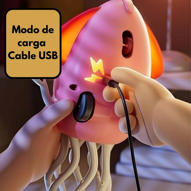 Juguete Pulpo Eléctrico Bailarín Con Luz Y Sonido – Movimiento Hipnótico, Evita Obstáculos, Recargable USB (Verde)