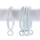 thumbnail image 3 of Uxcell 28 Pcs Anillos de Varilla de Cortina de Metal para Hogar Oficina Cortinas Metal 1.8 pulgadas Blanco, 3 of 5