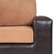 thumbnail image 4 of Sofá Infinity 2 Cuerpos Pu Café/Felpa Tostado, 4 of 4