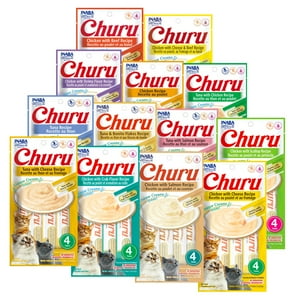 Inaba - Churu Gatos - Pack 13 Variedades - 52 Tubitos - Snack Premio