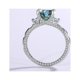 thumbnail image 3 of Anillos de Moissanita de Oro Blanco de 18K de 2 Uds para Mujer Regalo Color D Claridad VVS1 Anillos de Diamante Anillo de Plata Esterlina S925 Joyería Anillos de Compromiso de Moissanita con, 3 of 8