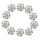 thumbnail image 1 of 10 Botones De Costura Con Forma De Flor De Diamantes De Imitación Para Manualidades, 22 Mm, 1 of 4