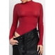 thumbnail image 1 of Saronite Body de Punto Brillante con Cuello Alto, Manga Larga y Estampado, Color Rojo (para Mujer), 1 of 5