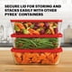 thumbnail image 4 of Recipiente de vidrio para almacenamiento de alimentos Pyrex Simply Store, 11 tazas, 4 of 6