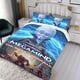 thumbnail image 3 of ¡Megamind Manda! Conjunto de sábanas temático, trío de piezas, cómodo y amigable con la piel, diseño único, regalo de decoración para el hogar para familiares, amigos y fans,173cm *218cm, 3 of 6