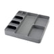 thumbnail image 4 of Organizador De Cubiertos, Caja De Almacenamiento Para Cajón De Cocina Doméstica, Accesorios De Gadgets, Gris, 4 of 5