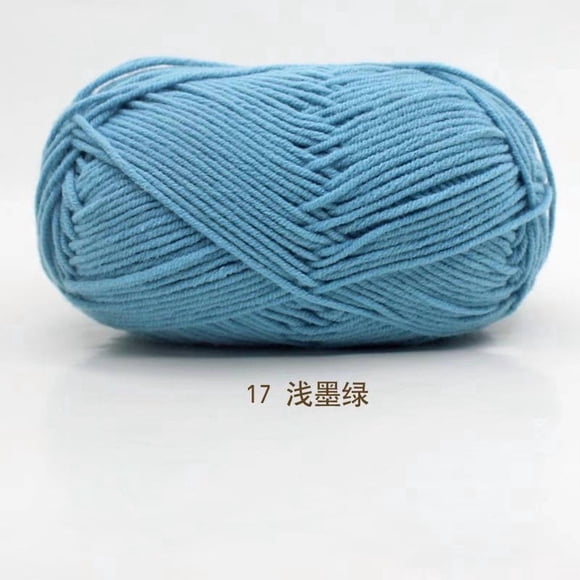 Xiao Hua Hilo para ganchillo, 2 rollos, hilo de algodón para tejer a ganchillo, ideal para bufandas, suéteres, guantes, perfecto para proyectos de manualidades y regalos, azul