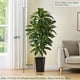 thumbnail image 5 of Árbol de dracaena artificial TNGGNT, yuca tropical de seda sintética de 6 pies, 5 of 9