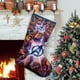 thumbnail image 1 of Los Vengadores Tema: Calcetines de Navidad, fino lino blanco para colgar en escaleras y chimenea, decoración navideña para el hogar, regalo de Navidad. 45cm × 32cm, 1 of 5