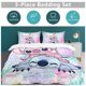thumbnail image 3 of Stitch Bedding Duvet Cover Anime Bedding Sets 3D Printed Lightweight 3 Pieces Comforter Cover Sets, 3 of 5