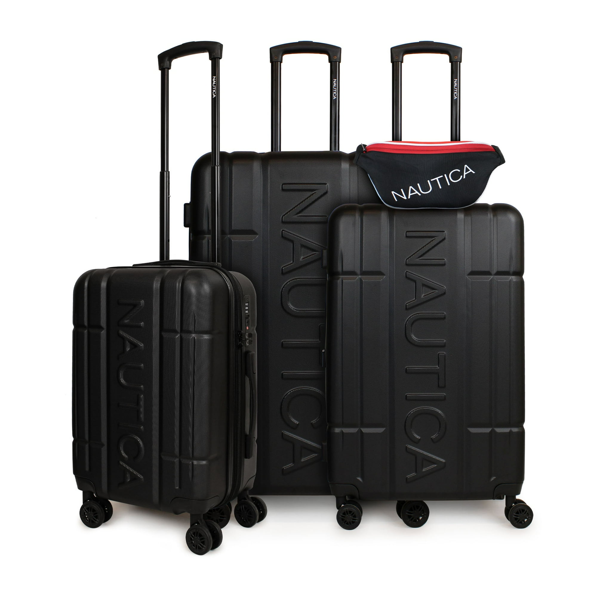 Nautica - Set 3 Maletas S+m+l Amsterdam Negro + Banano Kappa Negro