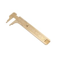 Magideal - Calibrador De Freno Vernier Portátil - Calibre De Bolsillo Retro Lineal Messing, Herramienta De Medición Portátil Para Exteriores Para La Medición De