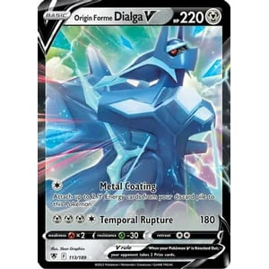Juego De Cartas Coleccionables Pokémon Origin Forme Dialga V Ultra Rare