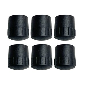 Magideal - 6X Soporte De Micrófono Almohadillas Protectoras Tapa Punta Accesorios De Instrumentos Fácil De Instalar Reemplazo De Cubierta De Goma Portátil , Para Tubo De Para Tubo De Diámetro 25 Mm