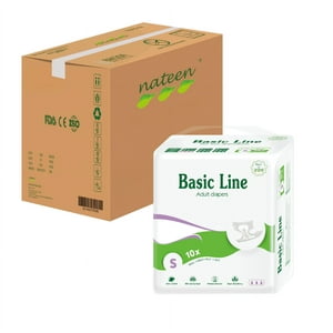 Nateen - Pañal Adulto Basico Purple Talla S - 80 Un