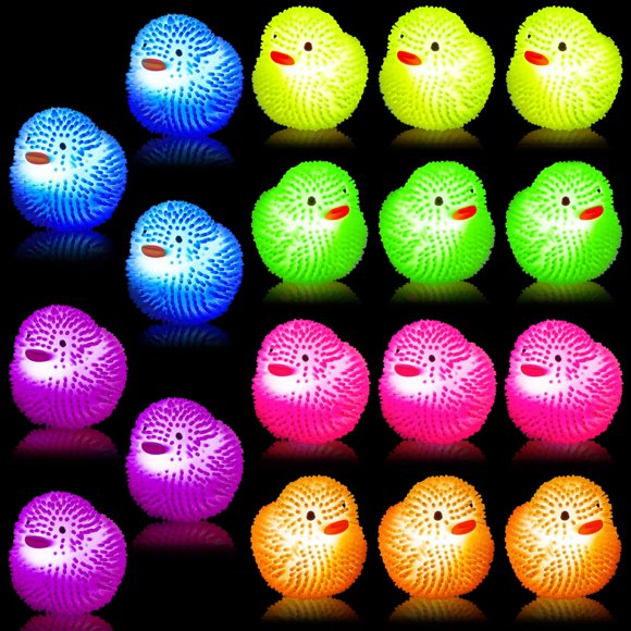 Juguete de baño MCCVBFHH 18 piezas patitos LED intermitentes