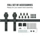 thumbnail image 2 of Kit de herrajes para puertas corredizas de granero VEVOR, carga de 8 pies y 150 kg, 2 of 3