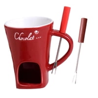Bothyi - Taza Para Fondue De Chocolate, Electrodomésticos De Cocina, Hogar, Aniversario, Fiesta, Dulces, Olla Caliente, Rojo