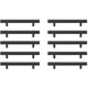 thumbnail image 1 of Tirador de barra Elegant Decor de 19 cm, negro mate, set de 10, 1 of 6