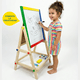thumbnail image 4 of Pizarra Atril Para Niños Doble Tiza Y Plumón De Madera, 4 of 7