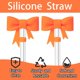thumbnail image 4 of Accesorios para Botella LEISENOR Stanley Cup Bow Naranja, 4 of 8