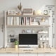 thumbnail image 3 of Organizador De Escritorio Multifuncional Con Repisa Metal Blanco Madera Arce, 3 of 8