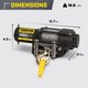 thumbnail image 4 of Kit de cabrestante Champion Power Equipment, 3000 libras, ATV/UTV 12 V, 4 of 4