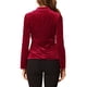 thumbnail image 3 of INSPIRE CHIC Chaqueta de Terciopelo Vintage para Mujer Regreso a Clases para Maestras Blazer con Solapa de Muesca Botón Frontal para el Trabajo Talla L Burdeos, 3 of 8