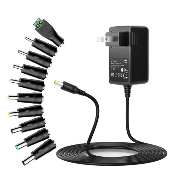 Adaptador AC/DC universal Belker 12V 2A con 10 puntas