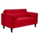 thumbnail image 2 of Sofa Retro 2c Felpa 00 Rojo, 2 of 6