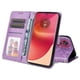 thumbnail image 4 of Funda tipo cartera FOXDOCK para Motorola Edge 50 Fusion , diseño girasol en relieve, cuero PU, cierre magnético, soporte y tarjetero, 4 of 5