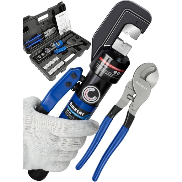 Herramienta hidráulica AMZCNC 1220AWG con cortacables