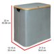 thumbnail image 4 of Cesto de Lavandería Oceanstar Doble Lado Suave con Clasificador – Gris, 4 of 4