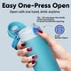 thumbnail image 5 of Botella de agua aislante Encool de acero inoxidable de 700 ml, color azul seda, 5 of 8