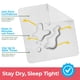 thumbnail image 3 of Almohadillas lavables Utopia Bedding, 34 x 52 cm, impermeables (paquete de 4), 3 of 7