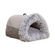 thumbnail image 4 of Nido Para Gatos Semicerrado, Suministros Suaves Para Mascotas, Cama Para Gatos Durmiendo Para Gatitos, Perros, Gris, Mediano, 4 of 4