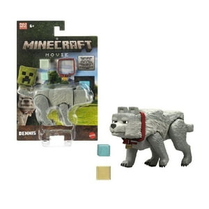 Figura De Acción Mattel Minecraft Lobo De 4 Pulgadas
