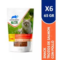 Animal Planet Nutribalance - Snack Trozos Gato Salmon 65Grx6 Animal Planet Nb