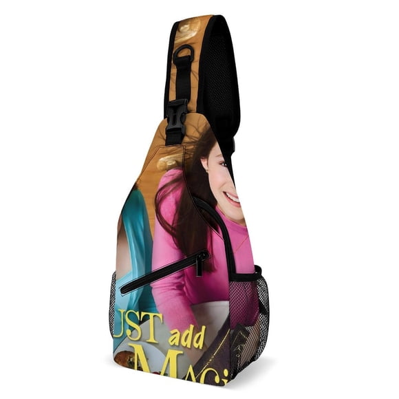 Solo Agrega Magia Riñonera Bandolera con Estampado Integral para Hombres y Mujeres, Bolso Cruzado Gráfico de Tendencia, Mochila de Hombro Streetwear para Ciclismo y Deportes, Riñonera Versátil Casual