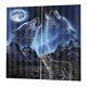 thumbnail image 3 of Juego De 2 Paneles De Decoración De Animales Para Adolescentes, Cortinas De Ventana Con Estampado 3D, Lobo, 3 of 5
