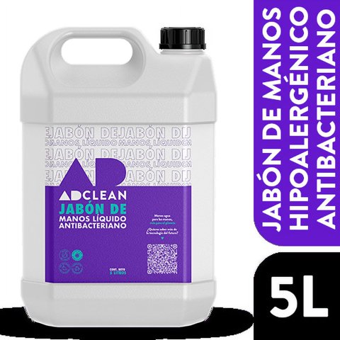 Adclean - Jabón De Manos Hipoalergénico Antibacterial