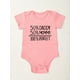 thumbnail image 3 of Baby Girls Casual "50% Daddy 50% Mommy 100% Perfect" Short Sleeve Onesie Clothes, 3 of 5