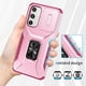 thumbnail image 4 of Funda Armada para Samsung Galaxy A16 con Tapa Deslizante y Soporte Magnético Giratorio Rosa, 4 of 5