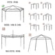 thumbnail image 5 of Cubierta de reemplazo para toldo Senmortar de 10' x 10' para toldo plegable, 5 of 7