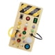 thumbnail image 3 of Tablero de actividades de madera con, tablero sensorial con interruptor de palanca, habilidades motoras finas, juguetes Montessori para regalos, niños Estilo A, 3 of 5