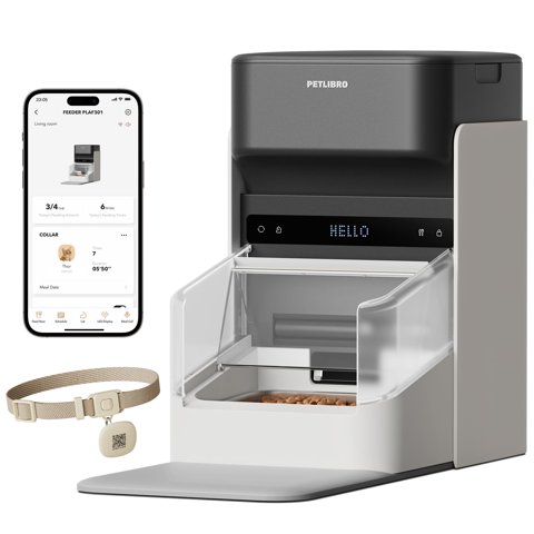 Alimentador Automático Para Gatos Petlibro Rfid Con Seguimiento De Dieta 3L